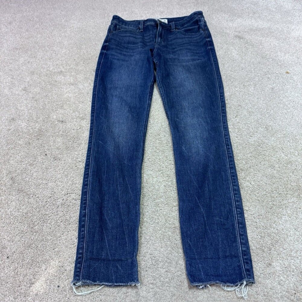 Abercrombie & Fitch Indigo Cropped Jeans